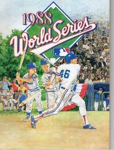 1988 WORLD SERIES Baseball Program Los Angeles Dodgers vs Oakland A's AB3 - Picture 1 of 11