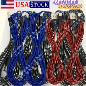 Fast Charger Cable Heavy Duty 6/10FT For iPhone 14 13 12 Pro Max 8 Charging Cord - Picture 1 of 14