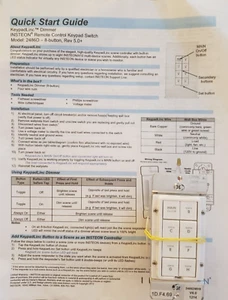 INSTEON Tastiera Bianca 8 Pulsanti 2486D Dimmer/Controller di Scena con Guida SCE 18-o4 - Foto 1 di 10
