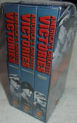 WWII & DESERT STORM America's Greatest Victories VHS 3 Vol Set SEALED History - Image 1 of 3