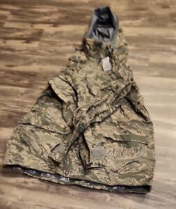 Military Large Regular Parka All Purpose Environmental Camouflage Air Forces...