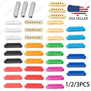 1/2/3 piezas cubiertas de plástico SSS bobina única para Fender SQ Strat multicolores - Imagen 1 de 41