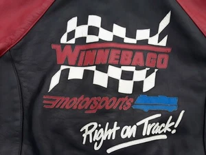 Chaqueta Abrigo WINNEBAGO Motorsports Cuero Pesado Rara De Colección de Vanson, Talla 46 - Imagen 1 de 12