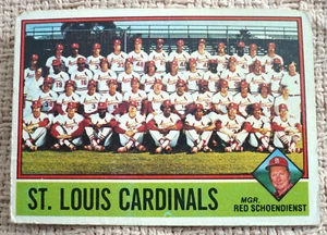 1976 TOPPS #581 - St. LOUIS CARDINALS TEAM CARD - UNMARKED - Bild 1 von 3
