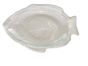 Vintage Ofenfest Glas Fischplatte Schale Servierplatte Made in USA 11 x 8" - Bild 1 von 4