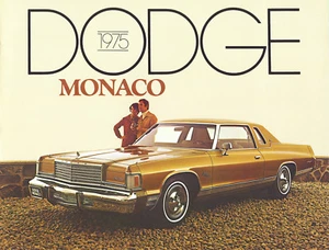 Dodge Monaco Brougham Royal Wagons 1975 folleto de ventas de concesionario vintage - Imagen 1 de 1