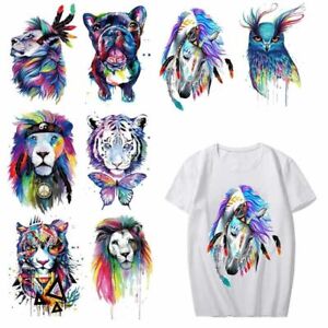 Colorful Animal Clothes Patches Iron on Heat Transfer Clothing DIY T-shirt Patch
