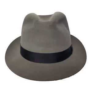 MORRISON'S PANIZZA HUT 55 FEDORA FILZ FUR FILZ HAT GRAU RUZENO MS - Bild 1 von 12