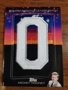2011 TOPPS AMERICAN PIE Hollywood Letter Patch Mickey Rooney 24/25 Boys Town - Picture 1 of 2