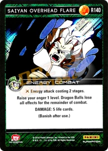 DBZ Dragon Ball Z TCG Panini Perfection R140 Saiyajin Lámina de bengala superior - Imagen 1 de 1