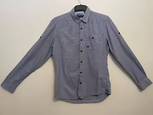 Camicia Duck & Cover uomo manica lunga Hinckley blu/rosso check slim fit media - Foto 1 di 13