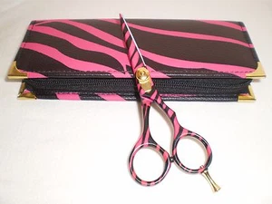 TIJERA PROFESIONAL PARA PELUQUERO, CIZALLA HERA, BORDE CONVEXO, BORDE DE AFEITAR ZABRA - Imagen 1 de 6
