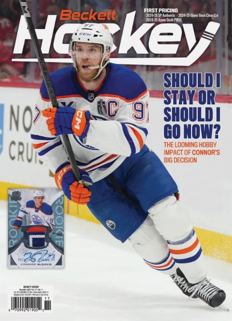 New November 2025 Beckett Hockey Card Price Guide Magazine With Connor McDavid - Image 1 of 1