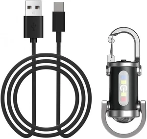 Tragbare wiederaufladbare helle Schlüsselanhänger Taschenlampe, wasserdicht, 7 Beleuchtungsmodi - Bild 1 von 8