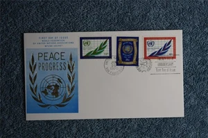 1970 25th Anniversary FDC - New York Combo - WFUNA Cachet - Picture 1 of 1