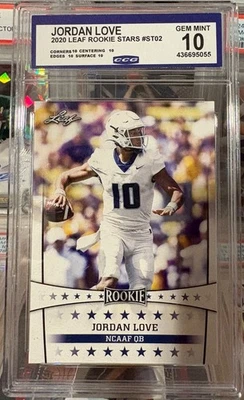 JORDAN LOVE ROOKIE CARD CCG 10 💎🔥  - Leaf 2020 - Image 1 of 2
