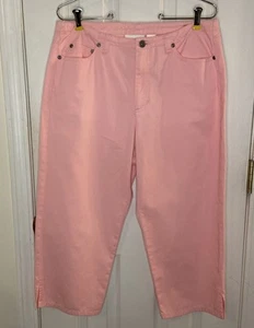 Liz Wear By Liz Claiborne Pink Pedal Pushers Size 10 - Picture 1 of 8