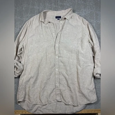 Camisa Charles Tyrwhitt 100 % lino calce clásico abotonada manga larga talla XXXL Foto 1 de 4