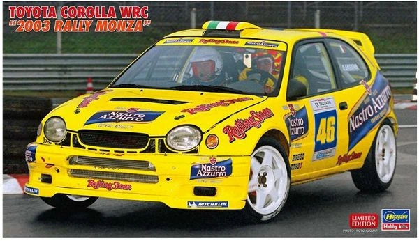 HASEGAWA TOYOTA corolla WRC #46 - Rally Monza 2003 da assemblare e verniciar...