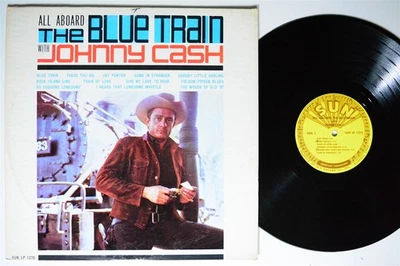 JOHNNY CASH All Aboard The Blue Train SUN LP VG+ 1st press 1963 MONO - Image 1 of 2