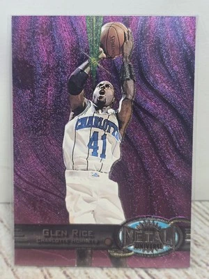 1997-98 Skybox Metal Universe Glen Rice #35 Charlotte Hornets - Image 1 of 4