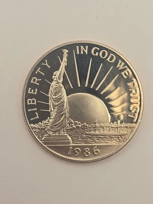 1986-S STATUE OF LIBERTY PROOF HALF DOLLAR COMMEMORATIVE CLAD  - Image 1 of 4