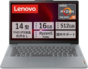 Lenovo Laptop IdeaPad Slim3Gen8 14in Ryzen 5 7530U 16GB SSD512GB - Picture 1 of 9