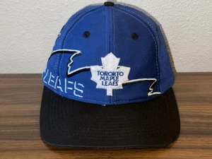 Vtg. Toronto Maple Leafs Logo 7 Blue Embroidered SnapBack Baseball Hat - Picture 1 of 9