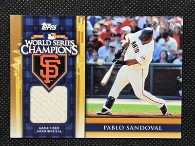 Memorabilia del campeón de la Serie Mundial Topps PABLO SANDOVAL 2011 #WCR-3/100 *LEER* Foto 1 de 4
