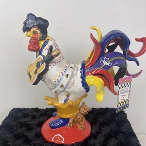 Estatuilla de chef gallo en movimiento Elvis King of Poultry in Motion #16239, Westland - Imagen 1 de 23