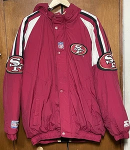 Vintage San Fransisco 49ers Starter Pro Line Baggy Jacket XL - Picture 1 of 4