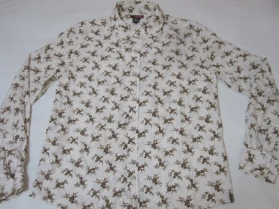 Camisa Buffalo David Bitton "RARA" efecto arrugado/impresión floral (blanca | mediana) Foto 1 de 4