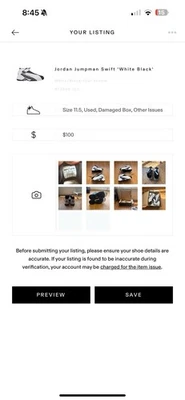 Jordan jumpan Swift ‘white Black’ - Image 1 of 2