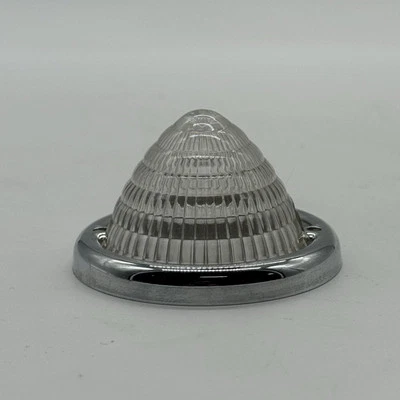 Lente señal de giro delantera NOS Porsche 356 Pre A con bisel cromado original SWF K2704 Foto 1 de 4