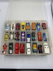 Vintage Car Carry Case With 48 Vehicles Matchbox - Hot Wheels - Etc - Picture 1 of 10