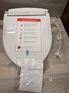 Brondell LE99-EW Advanced Electronic Bidet Seat for Elongated Toilets W/ Remote - Picture 1 of 9
