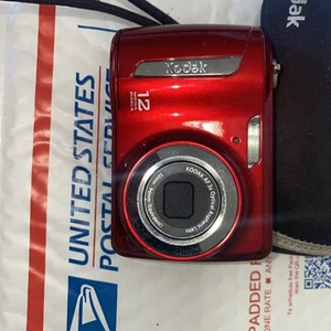 Kodak Digital Camera EasyShare C143 12.0MP Red Tested Working - Picture 1 of 4