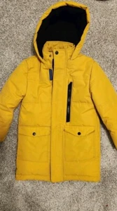 Perry Ellis Boys Winter Parka Jacket Size 7y Yellow - Picture 1 of 6