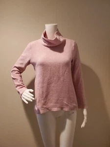 J Crew Pink Mockneck Pullover Sweatshirt S - Picture 1 of 4
