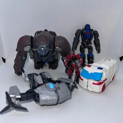Transformers Rise of the Beasts Smash Changers Optimus Primal Toy Lot Of 5 - Image 1 of 4