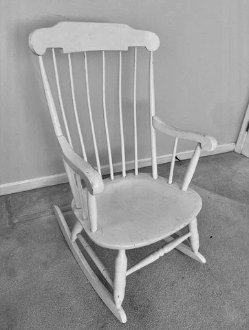 Vintage Hitchcock Boston Style Rocking Chair Primitive Country Decor Cover