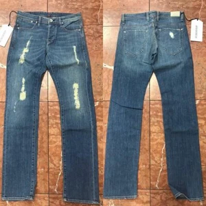 Herren Sinclair mittelblau zerrissen Mode Denim Hose - Bild 1 von 6