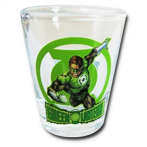 DC Comics GREEN LANTERN SHOT GLASS Toon Tumbler USA Superhero ACTION HERO - Picture 1 of 5