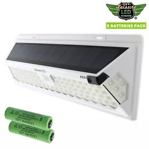 86 LED Solar Power Motion Sensor Light RV Motorhome Trailer with EXTRA Batteries - Picture 1 of 12