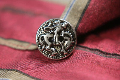 Bucking Bronco Horse Buttons 35 Pieces - 5/8" 16mm 2 Hole Silver Rodeo Cowboy - Image 1 of 4