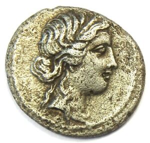 Julius Caesar AR Denarius Silver Venus Coin 48 BC - Fine / VF - Rare Coin!