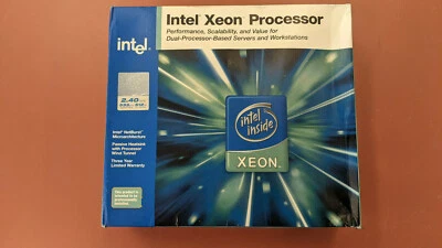 Intel Xeon 2.4GHz/533MHz Processor BX80532KE2400DSL72D, Brand New Sealed 604-pin - Image 1 of 4