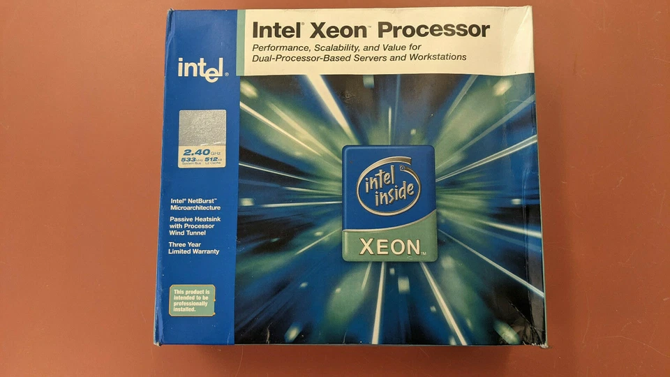 Intel Xeon 2.4GHz/533MHz Processor BX80532KE2400DSL72D, Brand New Sealed 604-pin - Image 1 of 4