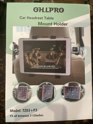 Soporte Universal para Tableta Reposacabezas Coche Giratorio 360° Ajustable para Tabletas de 7"-13" Foto 1 de 2