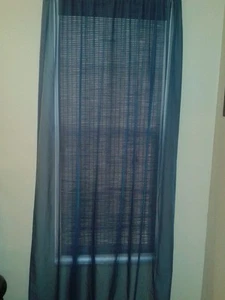 One Gorgeous Slate Blue Sheer Panel by JCPenney - Picture 1 of 7
